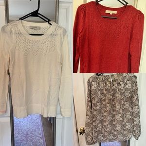 Brand New Loft Sweaters and Blouse